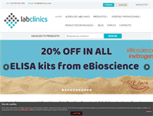 Tablet Screenshot of labclinics.com